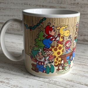 Vintage Festive Christmas Coffee Cup Mug by Applause